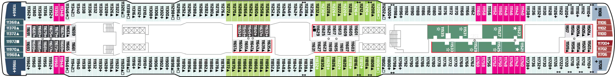Deck 11 plan